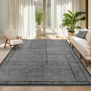 Garvee Modern Geometric Area Rug Indoor Area Rugs for Living Room Bedroom Soft Washable Accent Rug Home Decor - 1 of 4