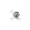 Black Bow Jewelry Sterling Silver Antiqued Scroll Bali Bead Charm - 3 of 4