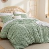 3 Pieces Boho Duvet Cover Set for All Seasons Soft Shabby Chic Embroidery Boho Bedding - 2 of 4