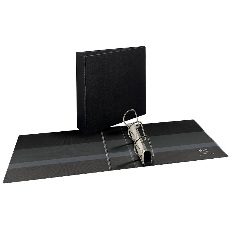 Avery 600 Sheet 3&#34; Heavy Duty Non Stick View Ring Binder Black, 3 of 5
