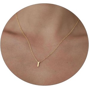Delicate Heart Pendant Necklace, 14K Gold Plated Dainty Chain, Gift for Women - 1 of 4