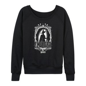 Women's - Wicked - Elphaba Wicked Witch Silhouette Lightweight French Terry Slouchy - 1 of 4