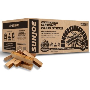 Sun Joe Cooking Sticks, Natural Kiln-Dried Alder Wood for Pizza Ovens, COOKWOOD40 - 1 of 4