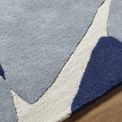 Hauteloom Robbins Modern Blue Wool Rug