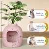 Hidden Litter Box with Faux Plant, Large Cat Litter Box with Rattan Pattern, Heavy Duty PP Material Litter Box - 4 of 4