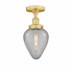 Geneseo - 1 Light Semi-Flush Mount In Industrial Style-9.75 Inches Tall and 6 Inches Wide - 1 of 1
