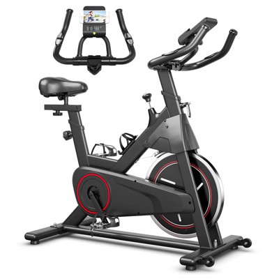 Costway Stationary Exercise Bike Cycling Bike W/22Lbs Flywheel Home Fitness Gym Cardio