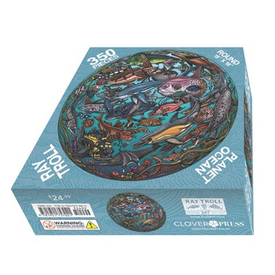 Planet Ocean: A Ray Troll Puzzle - (Hardcover)