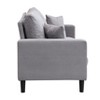 Sapphtopaz Corduroy High Resilience Sofa with Throw Pillows Modern Comfy Sofa Couch for Living Room,Bedroom,Apartment - 3 of 4