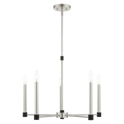Livex Lighting Karlstad 5 - Light Chandelier in  Brushed Nickel