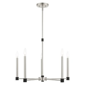 Livex Lighting Karlstad 5 - Light Chandelier in  Brushed Nickel - 1 of 1