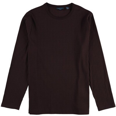 Perry Ellis Mens Regular Fit Ribbed Basic T-Shirt