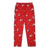 Men's Adult Peanuts Snoopy Red Holiday Sleep Pants - 3 of 3