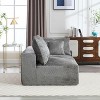 CAVINAS 2-Seat Combination Sofa Exquisite Fabric Upholstered Comfortable Flexible and Changeable Sofa Couch with Pillows - 4 of 4