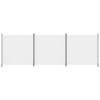 vidaXL 3-Panel Room Divider White 206.7"x70.9" Fabric - 3 of 4