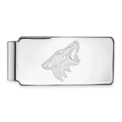 Black Bow Jewelry Sterling Silver Arizona Coyotes NHL Money Clip