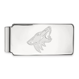 Black Bow Jewelry Sterling Silver Arizona Coyotes NHL Money Clip - 1 of 3