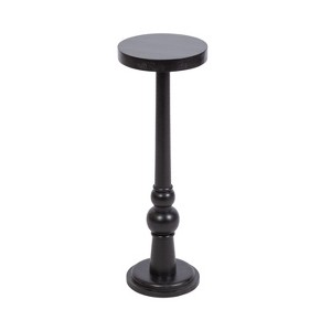 Kate and Laurel Wegner Wooden Drink Table, 8x8x23, Black - 1 of 4