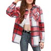 Arshiner Girls Flannel Plaid Jackets Button Down Long Sleeve Shirts Blouses Tops with Pockets Outfits - 4 of 4
