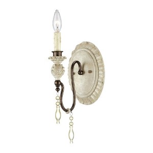 Millennium Lighting Denise 1 - Light Sconce in  Antique White/Bronze - 1 of 1