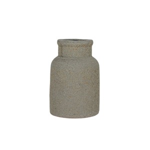 Distressed Gray Terracotta Bud Vase by Foreside Home & Garden - 1 of 4