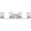 Progress Lighting Winslett 4-Light Bath Light, Matte Black, Seeded Glass - 3 of 3