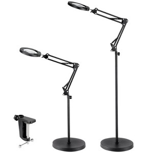 VEVOR Magnifying Floor Lamp, 5X Standing Magnifying Glass with Light - 1 of 4