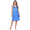 Casual Nights Women's Satin Lace Camisole Nightgown - 2 of 4