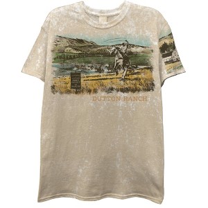 Men's Paramount Yellowstone Short Sleeve T-Shirt - Tan - 1 of 4