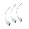 Unique Bargains 3.5mm AUX Audio to USB 2.0 Cable Adapter Cord Car MP3 White 3 Pcs - 4 of 4