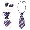 Elerevyo Women's Adjustable Stripe Plastic Clip Closure Bow Tie One Size - 3 of 4