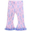 RuffleButts Toddler Girls UPF50+ Active Flared Ruffle Hem Pants - 2 of 2