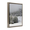Stupell Industries Winter Snowscape Woodland Trees Floating Frame Canvas Art - 2 of 4
