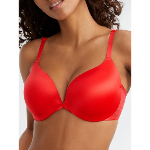 Maidenform Women's Love The Lift Plunge Push-up Bra - Dm9900 38d Red Stone  : Target