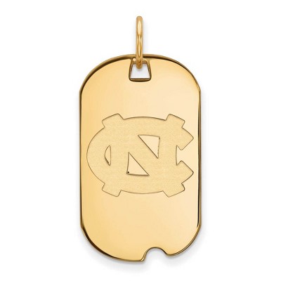 Black Bow Jewelry 10k Yellow Gold North Carolina Tar Heels NCAA Pendant