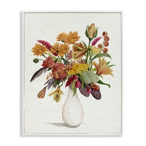 Stupell Industries Traditional Country Flower Bouquet Autummal Arrangement, 20" x 16" - 1 of 4