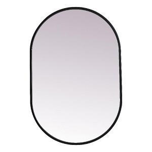 Elegant Lighting Metal Frame Oval Mirror 20x30 - 1 of 4
