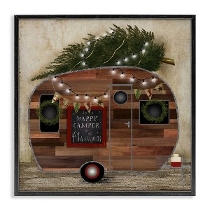Stupell Industries Happy Camper At Christmas, 12" x 12" - 1 of 4