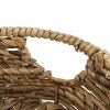 Racxily Round Water Hyacinth Woven Decorative Storage Basket, 10"D x 4"H - 3 of 4