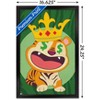 Trends International Tiger with Crown Framed Wall Poster Prints - 3 of 4