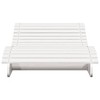 vidaXL Sun Lounger - White Pine Wood Chaise Lounge Chair for Outdoor/Garden/Patio - 80.7"x31.5"x12.4" - Ergonomic S-Shape Daybed - 4 of 4