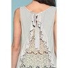 Slickblue Women's Ruffle Detail Tank Top, Sleeveless Lace Back Shirt, Casual Fit, S, Light Blue - 3 of 4
