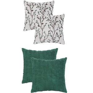REGALWOVEN 4 Pcs Modern Soft Decorative Throw Pillow Covers 18" x 18" - 1 of 4