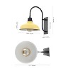 JONATHAN Y Stanley Farmhouse Industrial Indoor/Outdoor Iron LED Gooseneck Arm Outdoor Sconce - 4 of 4