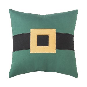 C&F Home 10" x 10" St. Patrick's Day Belt Embroidered  Small/Petite Accent Pillow - 1 of 4