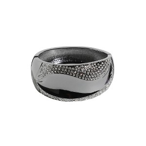 SOHI Women's Dark Silver Swirl Cluster Bracelet - 1 of 4