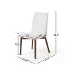 Christopher Knight Home Bickford 5 Pieces Mid Century Modern Upholstered Rubber Wood Dining Set - 3 of 4