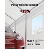 10x20 Ft Carport, Car Port with 180g PE Tarp, Roll-Up Doors, and 4 Windows, for Sedans, Bass Boats, Motos, ATVs, and SUVs - 3 of 4
