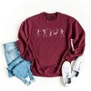 Simply Sage Market Women's Graphic Sweatshirt Dancing Skeleton - 2 of 2