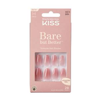 KISS Bare But Better Fake Nails - Pink - 28ct